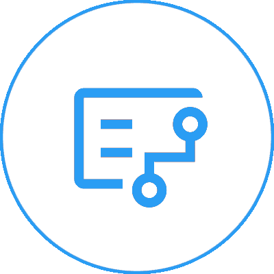 Group-1321317539 A blue icon of an electronic device with a key in the middle.